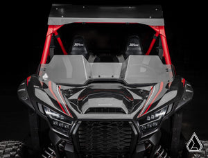 Assault Industries half windshield on a Kawasaki Teryx KRX 1000, side view