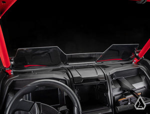 Assault Industries half windshield on a Kawasaki Teryx KRX 1000, cab view