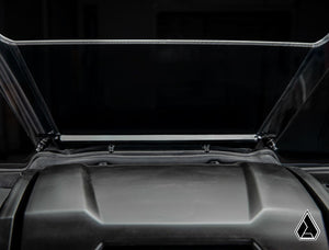 Assault Industries half windshield on a Kawasaki Teryx KRX 1000, detail view