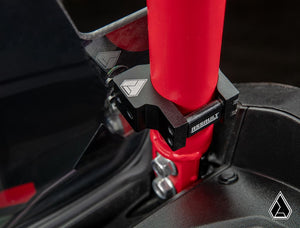 Assault Industries half windshield on a Kawasaki Teryx KRX 1000, mounted view