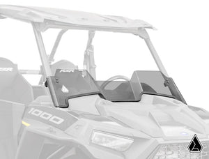 Assault Industries half windshield on a Polaris RZR XP 1000, front view