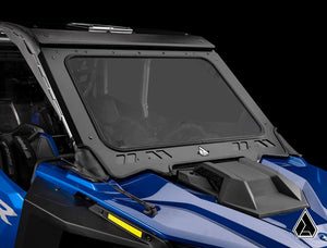 Assault Industries glass windshield on a Polaris RZR Pro R 4, side view