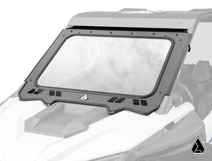 Assault Industries glass windshield on a Polaris RZR Pro XP, front view
