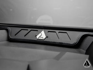 Assault Industries glass windshield on a Polaris RZR XP 1000, side view