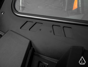 Assault Industries glass windshield on a 2024 Polaris RZR XP, cab view