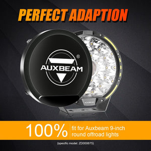 (2pcs/set) 7 Inch/ 9 Inch Round LED Driving Light Black Cover Light Shield Cover - Dunes 2 Dezert SXS