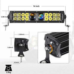 5D-PRO Series LED Light Bar with 5D Projectors for ATV UTV - Dunes 2 Dezert SXS