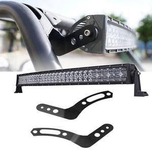 32 Inch 5D Series Straight/Curved LED Light Bar & Upper LED Light Bar Mounting Brackets Combo for 2013-2021 Polaris RZR XP1000 & 2015-2021 RZR 900 S900 S1000 EPS Modelsor RZR 900/ RZR S900/ RZR 900 XC/ RZR XP 1000/ RZR Turbo - Dunes 2 Dezert SXS