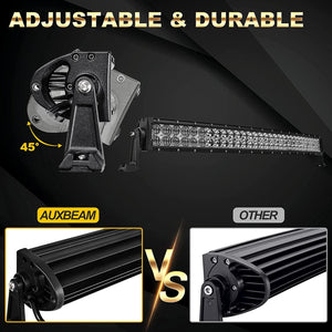 32 Inch 5D Series Straight/Curved LED Light Bar & A-pillar Light Bar Mounting Bracket Combo for RZR 900/ RZR S900/ RZR 900 XC/ RZR XP 1000/ RZR Turbo - Dunes 2 Dezert SXS