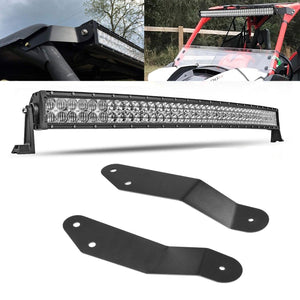 42 Inch 5D Series LED Light Bar & Car Roof Windshield LED Light Bar Mounting Bracket for 2014-2019 Can-Am Commander 1000 800 Models - Dunes 2 Dezert SXS