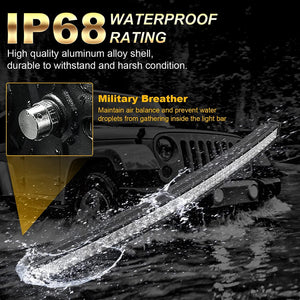 42 Inch 5D Series LED Light Bar & Car Roof Windshield LED Light Bar Mounting Bracket for 2014-2019 Can-Am Commander 1000 800 Models - Dunes 2 Dezert SXS