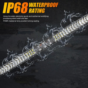 42 Inch 5D-PRO Series LED Light Bar & Car Roof Windshield LED Light Bar Mounting Bracket for 2014-2019 Can-Am Commander 1000 800 Models - Dunes 2 Dezert SXS