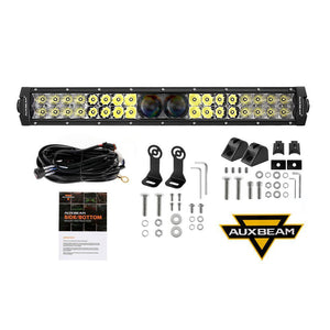 5 Inch 110W LED Driving Lights with Additional Amber Covers & 22 Inch 5D-PRO Series LED Light Bars Combo for CBR 1000rr Off Road Buggy, ATV, UTV, Truck - Dunes 2 Dezert SXS