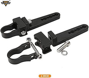 (2pcs/set) Light Bar Mounting Bracket Kit 1 inch Bull Bar Roll Cage Clamps Mount Clamps Universal Holder Kits for L - Dunes 2 Dezert SXS