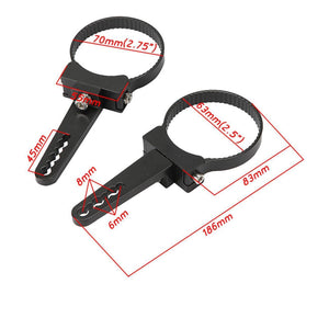 (2pcs/set) 2.5 Inch Light Bar Mounting Bracket Kit Bull Bar Roll Cage Clamps - Dunes 2 Dezert SXS