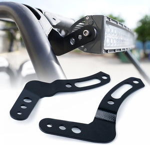 30''-32'' Straight/Curved LED Light Bar Mounting Bracket Fit for UTV 2013-2021 Polaris RZR XP1000 & 2015-2021 RZR 900 S900 S1000 EPS Models with Stock Roll Cage Only - Dunes 2 Dezert SXS