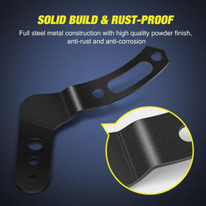 30''-32'' Straight/Curved LED Light Bar Mounting Bracket Fit for UTV 2013-2021 Polaris RZR XP1000 & 2015-2021 RZR 900 S900 S1000 EPS Models with Stock Roll Cage Only - Dunes 2 Dezert SXS