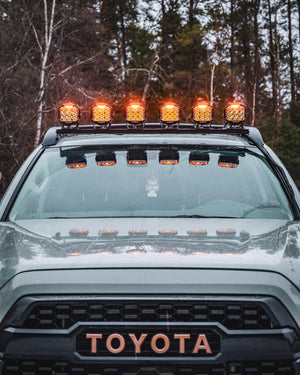 V-MAX Series | 5 Inch 168W 16440LM Combo Beam Side Shooter LED Round Pod Lights with Amber DRL - Dunes 2 Dezert SXS