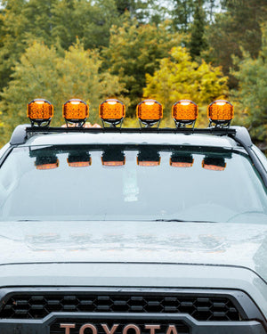 V-MAX Series | 5 Inch 168W 16440LM Combo Beam Side Shooter LED Round Pod Lights with Amber DRL - Dunes 2 Dezert SXS