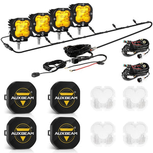 XP-ULTRA Series 3 Inch 80W Combo Beam LED Pods Amber&White Offroad Lights - Dunes 2 Dezert SXS