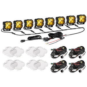 XP-ULTRA Series 3 Inch 80W Spot Beam LED Pods Amber&White Offroad Lights - Dunes 2 Dezert SXS