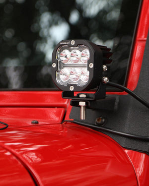 XP-ULTRA Series 3 Inch 84W LED Combo Pod Light Off Road Lights with White DRL&Amber Turn Signal Light - Dunes 2 Dezert SXS