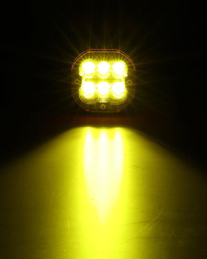 XP-ULTRA Series 3 Inch 84W LED Combo Pod Light Off Road Lights with White DRL&Amber Turn Signal Light - Dunes 2 Dezert SXS