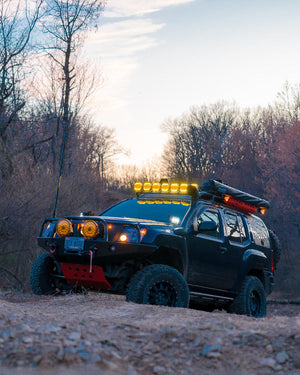 XP-ULTRA Series 5 Inch 174W LED Side Shooter Pod Lights with White DRL&Amber Turn Signal Light - Dunes 2 Dezert SXS