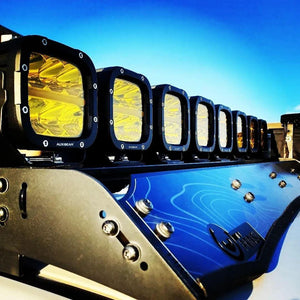 XP-ULTRA Series 5 Inch 132W 15600LM White/Amber LED Pods Driving Light with Amber DRL - Dunes 2 Dezert SXS