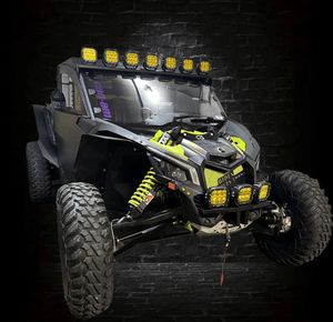 XP-ULTRA Series 5 Inch 132W 15600LM White/Amber LED Pods Driving Light with Amber DRL - Dunes 2 Dezert SXS