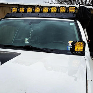 XP-ULTRA Series 5 Inch 132W 15600LM White/Amber LED Pods Driving Light with Amber DRL - Dunes 2 Dezert SXS