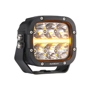 XP-ULTRA Series 5 Inch 132W 15600LM White/Amber LED Pods Driving Light with Amber DRL - Dunes 2 Dezert SXS