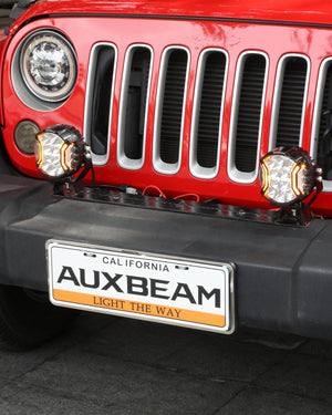 V-ULTRA Series | 5 Inch 172W LED Side Shooter White Pod Lights with Amber DRL - Dunes 2 Dezert SXS