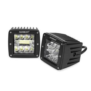 (2pcs/set) 3 Inch LED Pods Light Spot Beam with 2-Lead Wiring Harness for Truck Jeep SUV Offroad 4x4 - Dunes 2 Dezert SXS