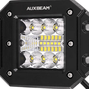 (2pcs/set) 3 Inch LED Pods Light Spot Beam with 2-Lead Wiring Harness for Truck Jeep SUV Offroad 4x4 - Dunes 2 Dezert SXS
