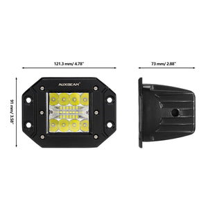 (2pcs/set) 3 Inch LED Pods Light Spot Beam with 2-Lead Wiring Harness for Truck Jeep SUV Offroad 4x4 - Dunes 2 Dezert SXS