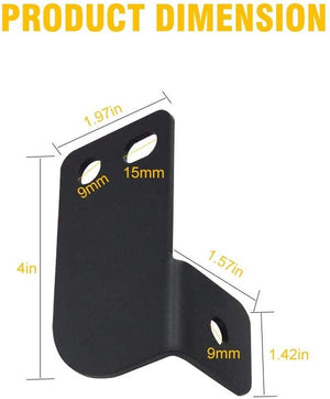 3 Inch LED Pods Light Spot/Flood Beam & Rear Roof Reversing Light LED Pod Light Brackets for 2013-2021 Polaris Ranger 570/800/900/900xp/1000/1000xp - Dunes 2 Dezert SXS