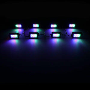 Magic Dream Color RGB LED Rock Lights Kit with Bluetooth APP Control, Multicolor Chasing Neon Underglow Lights for ATV UTV - Dunes 2 Dezert SXS