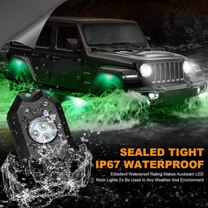 RGB LED Rock Light Set with Bluetooth Controller for ATV UTV - Dunes 2 Dezert SXS
