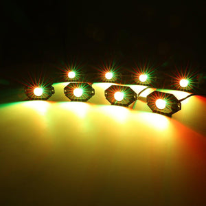 RGB LED Rock Light Set with Bluetooth Controller for ATV UTV - Dunes 2 Dezert SXS