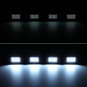 RGBW LED Rock Lights Kit with Bluetooth APP & Wireless Remote Control, Multicolor Neon Underglow Lights with Brake Light function for ATV UTV - Dunes 2 Dezert SXS