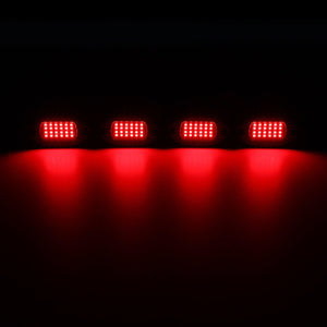 RGBW LED Rock Lights Kit with Bluetooth APP & Wireless Remote Control, Multicolor Neon Underglow Lights with Brake Light function for ATV UTV - Dunes 2 Dezert SXS