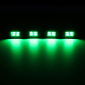 RGBW LED Rock Lights Kit with Bluetooth APP & Wireless Remote Control, Multicolor Neon Underglow Lights with Brake Light function for ATV UTV - Dunes 2 Dezert SXS