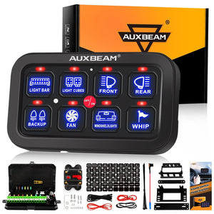 Single Series 6/8 Gang LED Switch Panel,Off Road Light Controller - Dunes 2 Dezert SXS