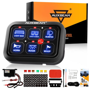 Single Series 6/8 Gang LED Switch Panel,Off Road Light Controller - Dunes 2 Dezert SXS