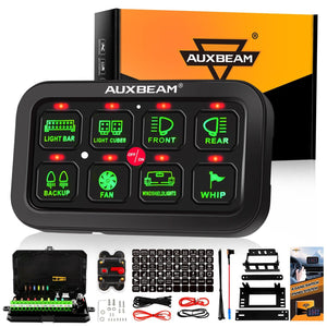 Single Series 6/8 Gang LED Switch Panel,Off Road Light Controller - Dunes 2 Dezert SXS