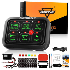 Single Series 6/8 Gang LED Switch Panel,Off Road Light Controller - Dunes 2 Dezert SXS