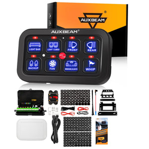 Single Series 6/8 Gang LED Switch Panel,Off Road Light Controller - Dunes 2 Dezert SXS