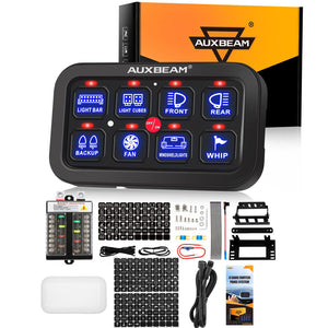 Single Series 6/8 Gang LED Switch Panel,Off Road Light Controller - Dunes 2 Dezert SXS