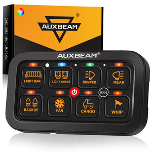 RGB Series 6/8/12 Gang LED Switch Panel,Off Road Light Controller - Dunes 2 Dezert SXS